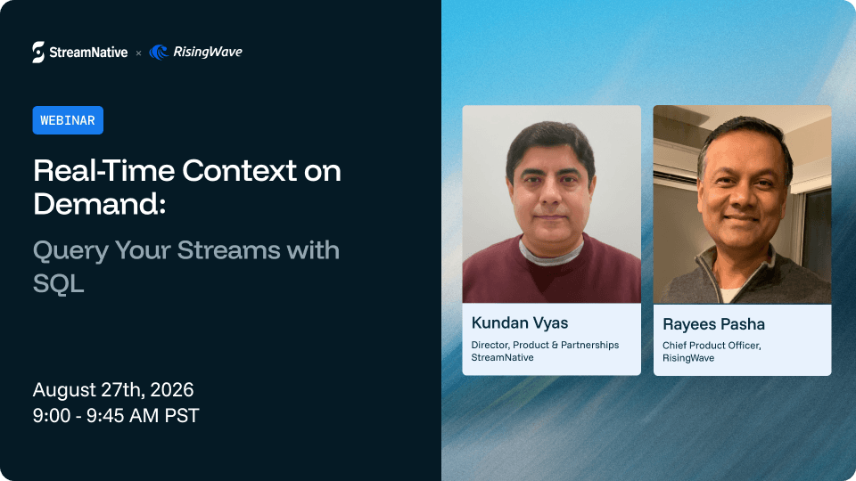 Real-Time Context on Demand: Query Your Streams with SQL
