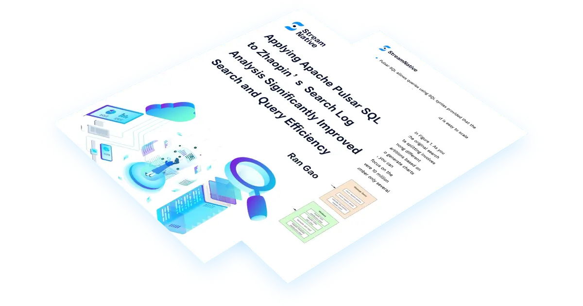 Applying Apache Pulsar SQL to Zhaopin's Search Log Analysis Significantly Improved Search and Query Efficiency