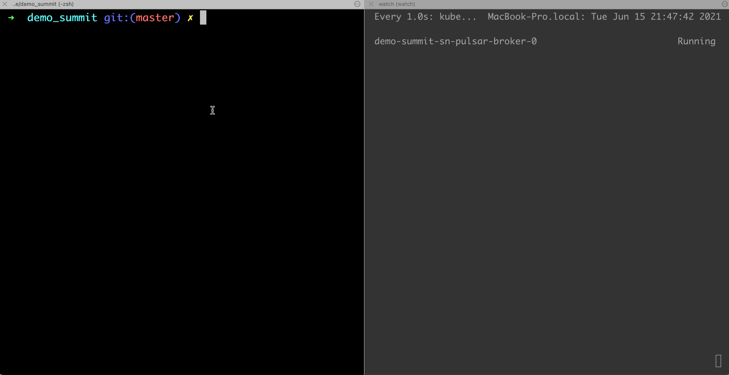 gif of a developer console