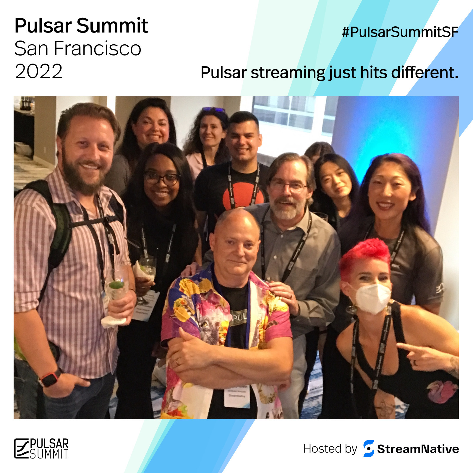 pucture streamnative team at te pulsar summit 2022