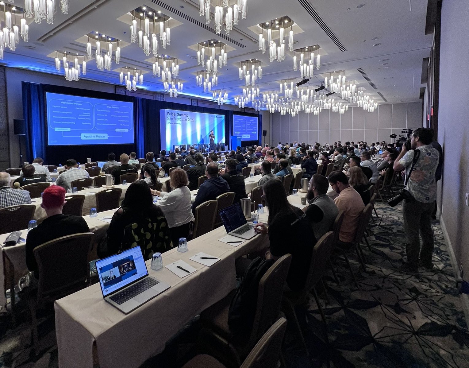 image of a room with people at the pulsar summit 2022