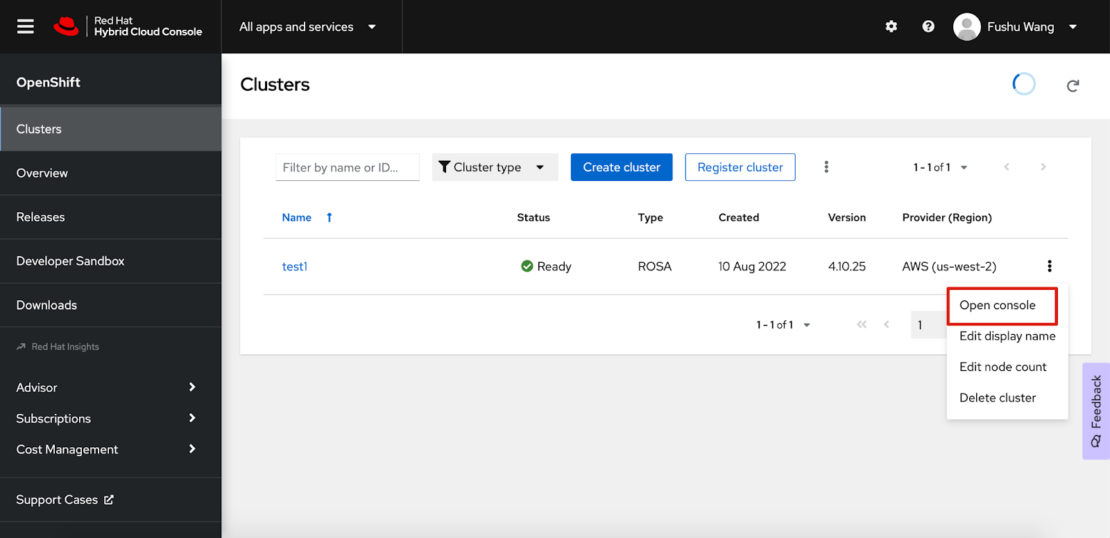 interface OpenShift Operators