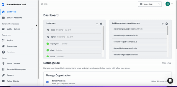 Connect Kafka clients to your Pulsar Cluster on StreamNative Cloud Console