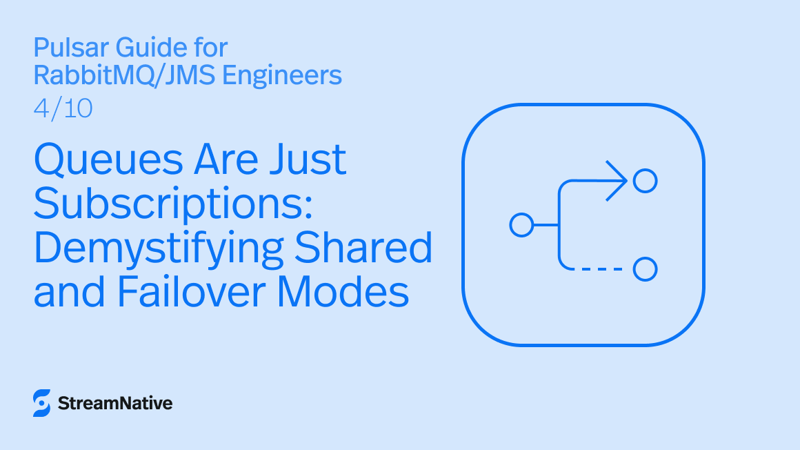 Pulsar Message Queue Queues Are Just Subscriptions: Demystifying Shared and Failover Modes ...